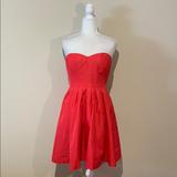 J. Crew Dresses | J. Crew - Marlie Classic Faille Dress Coral Red | Color: Pink/Red | Size: 4