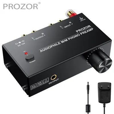 Prozor Phono Préamplificateur Convertisseur Audiophile M/M Préamplificateur avec Contrôle de Niveau