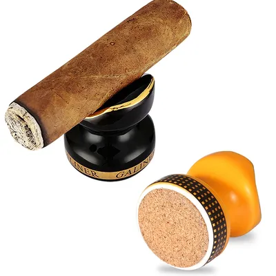 Cendrier à cigares en céramique 2 pièces porte-cigare Portable Mini Support accessoires pour