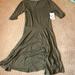 Lularoe Dresses | Bnwt Olive Green Medium Lularoe Nicole | Color: Green | Size: M