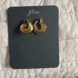J. Crew Jewelry | J Crew Women’s Gold Hoop Earrings Nwt | Color: Gold | Size: Os