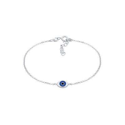 Elli Evil Eye Symbol Emaille Erbskette 925er Silber silberfarben Damen Image