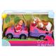 Simba 105737460 - Evi Love Evi Horse Trailer, mit rosa Jeep, lila Pferdeanhänger und Pony, Ankleidepuppe, 12cm, für Kinder ab 3 Jahren