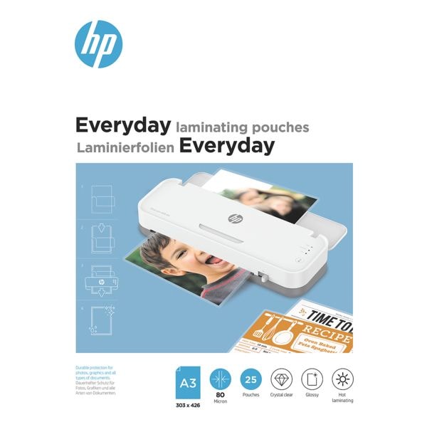 HP Laminierfolien »Everyday« A3 25 Stück 80 mic transparent, 30.3x40.6 cm Image