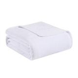 Tommy Bahama Home Tommy Bahama Ultra Soft Plush Solid Blanket, Twin Microfiber/Fleece/Microfiber/Fleece in White | 60 W in | Wayfair USHSEE1185447