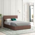 Mercury Row® Cletus Tufted Upholstered Low Profile Storage Platform Bed Metal | 40.9 H x 58.1 W x 80.4 D in | Wayfair