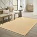 Brown/White 62.99 x 0.16 in Area Rug - Sand & Stable™ Eliana Indoor/Outdoor Area Rug in Sand, Polypropylene | 62.99 W x 0.16 D in | Wayfair