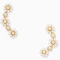 Kate Spade Jewelry | Kate Spade Loves Me Loves Me Not Ear Pins Earrings | Color: Cream/Gold | Size: Os