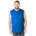 Men's Big & Tall Shrink-Less™ Lightweight Muscle T-Shirt by KingSize in Royal Blue (Size 5XL)