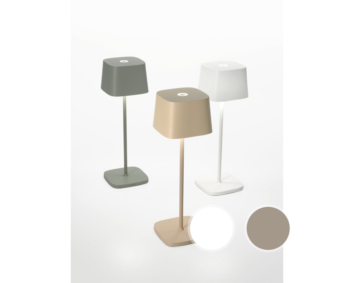 Zafferano »Ofelia Pro« LED-Tischleuchte dimmbar rost