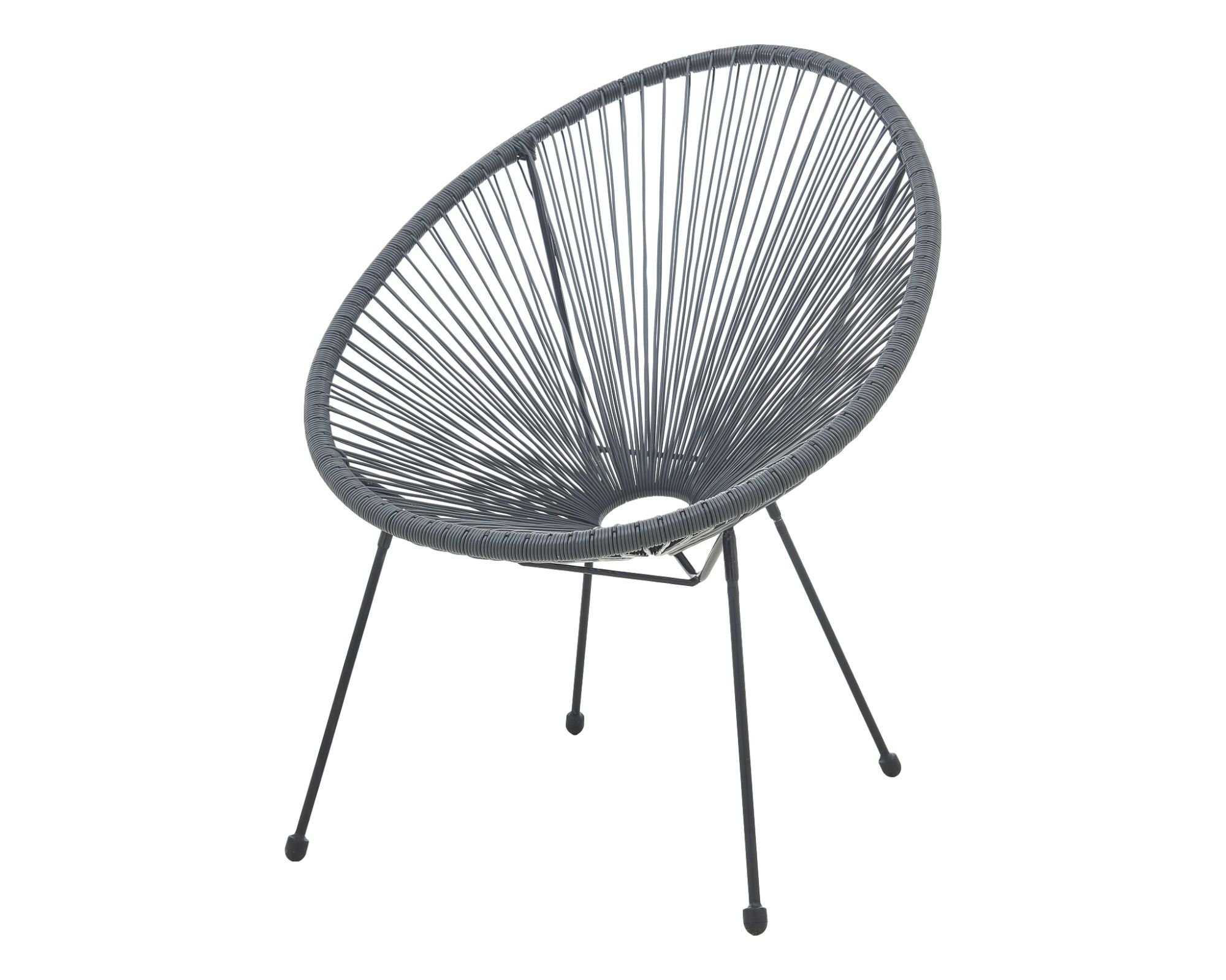 Möbilia »Silba« Gartenstuhl 2er-Set grau