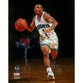 Muggsy Bogues Charlotte Hornets Unsigned Hardwood Classics Dribble Spotlight Photograph