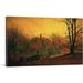 ARTCANVAS The Haunted House by John Atkinson Grimshaw - Wrapped Canvas Painting Canvas | 18 H x 26 W x 1.5 D in | Wayfair GRIMSH26-1L-26x18