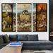 ARTCANVAS The Hay Wagon 1550 by Hieronymus Bosch - 3 Piece Wrapped Canvas Painting Print Set Canvas | 60 H x 90 W x 1.5 D in | Wayfair