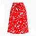 J. Crew Skirts | J Crew Red Floral Skirt | Color: Red | Size: S