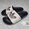 Adidas Shoes | Adidas Adilette Slides Men's 'Camo Print' Sand | Color: Black/Cream | Size: Various