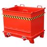 Baustoffcontainer BC 1000 lackiert RAL3000 Feuerrot Stapler Anbaugerät