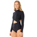 Rip Curl Premium Surf Good LS Swimsuit Small Black