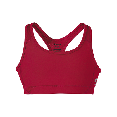 Soffe 1210G Girls Mid Impact Bra in Cardinal size XS | Polyester/Spandex Blend