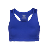 Soffe S1210VP Juniors Mid Impact Bra in Royal Blue size Large | Polyester/Spandex Blend