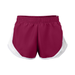 Soffe 081G Girls Team Shorty Short in Maroon/White size XL | Polyester