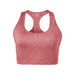 Soffe 1227C Athletic Dri Curves Team Heather Sports Bra in Red size 1X | Polyester/Spandex Blend