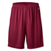 Soffe 1540M Adult Polyester Interlock Performance Short in Maroon size XL