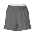 Soffe M037 Authentic Women's Junior Short in Gunmetal size Small | Cotton Polyester