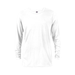 Delta 616535 Dri 30/1's Adult Performance Long Sleeve Top in White size Large | Ringspun Cotton