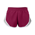 Soffe 081G Girls Team Shorty Short in Maroon size Large | Polyester