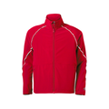 Soffe 1026Y Youth Game Time Warm Up Jacket in Red size Small | Polyester/Spandex Blend