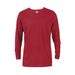 Delta 616535 Dri 30/1's Adult Performance Long Sleeve Top in Cardinal size Large | Ringspun Cotton