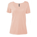 Platinum P504T Women's Tri-Blend Short Sleeve Scoop Neck Top in Blush Quartz size Medium | Ringspun Cotton