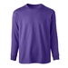 Soffe B375 Youth Cotton Long Sleeve Top in New Purple size Small