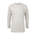 Platinum P603S Men's Adult Slub Long Sleeve Crew Neck Top in Parchment size XL | Cotton/Polyester Blend