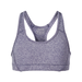 Soffe 1227G Athletic Dri Girls Team Heather Sports Bra in Navy Blue size XL | Polyester/Spandex Blend