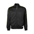 Soffe 3265 Adult Classic Warmup Jacket in Black/Gold size Small | Polyester