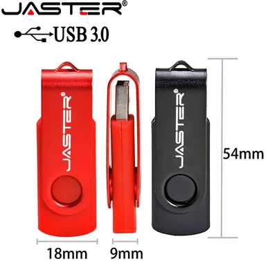 JASTER-Clé USB 3.0 rotative en plastique pour ordinateur portable disponible en 4 couleurs