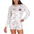 Women's Concepts Sport Camo Columbus Blue Jackets Encounter Long Sleeve Top & Short Set