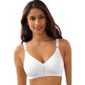 Plus Size Women's Double Support® Cotton Wirefree Bra DF3036 by Bali in White (Size 38 DD)