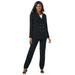 Plus Size Women's Double-Breasted Pantsuit by Jessica London in Black (Size 20 W) Set