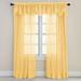 BH Studio Sheer Voile Layered Valance by BH Studio in Daffodil Window Curtain