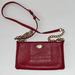 Coach Bags | Coach Small Red Crossbody Chain N Leather Purse | Color: Red | Size: 8.5 X 4.5