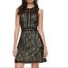 Disney Dresses | Beauty And The Beast Black Lace Illusion Dress | Color: Black/Cream | Size: S