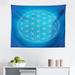 East Urban Home Ambesonne Geometry Tapestry, Flower Of Life Grid Pattern Consisting Of Types Overlapping Circles Theme | 23 H x 28 W in | Wayfair