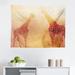 East Urban Home Ambesonne Safari Tapestry, Illustration Tropic Giraffes Tallest Neck Animal Mammal In Retro Vintage Print | 23 H x 28 W in | Wayfair