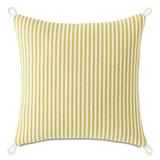 Eastern Accents Villa Cord Knot Outdoor Square Pillow Cover & Insert Polyester/Polyfill/Sunbrella® in Yellow | 18 H x 18 W x 6 D in | Wayfair