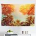 East Urban Home Ambesonne Palm Tree Tapestry, Trees In Sunlights Tranquility In Tropical Nature Landscape At Summer Theme | 30 H x 45 W in | Wayfair