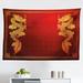 East Urban Home Dragon Tapestry, Chinese Heritage Historical Eastern Motif Creature Design, Fabric Wall Hanging Decor For Bedroom Living Room Dorm | Wayfair