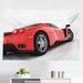 East Urban Home Ambesonne Manly Tapestry, Red Super Sports Car Lifestyle Automobile Transport Modern Urban City Life Theme | 30 H x 45 W in | Wayfair